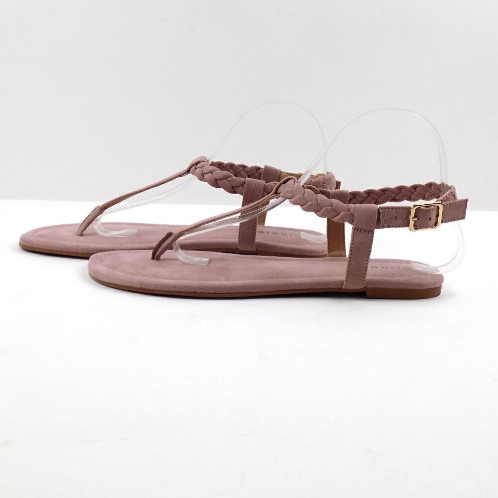 Torrid Braided T-Strap Sandals Size 9 Blush Pink - Picture 5 of 7